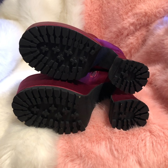 New Wine Colored Boots - Picture 6 of 9